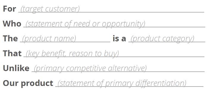 Vision Statement Template