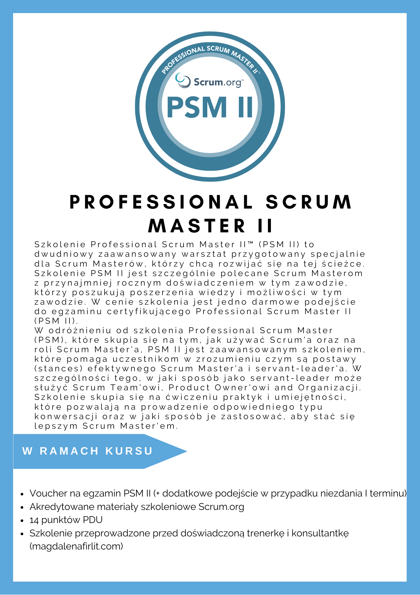 Professional Scrum Master II