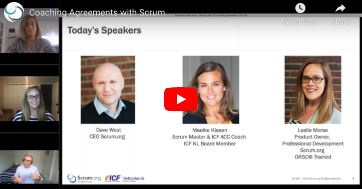 coaching agreements in scrum