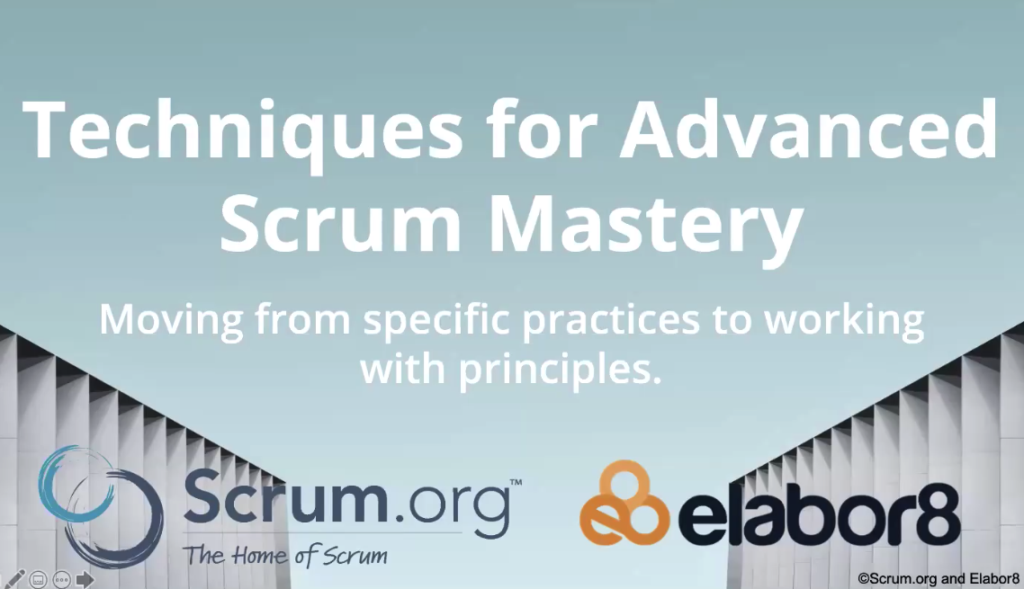 "Scrum Mastery"