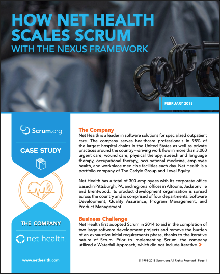 "Net Health Scales Scrum with Nexus"