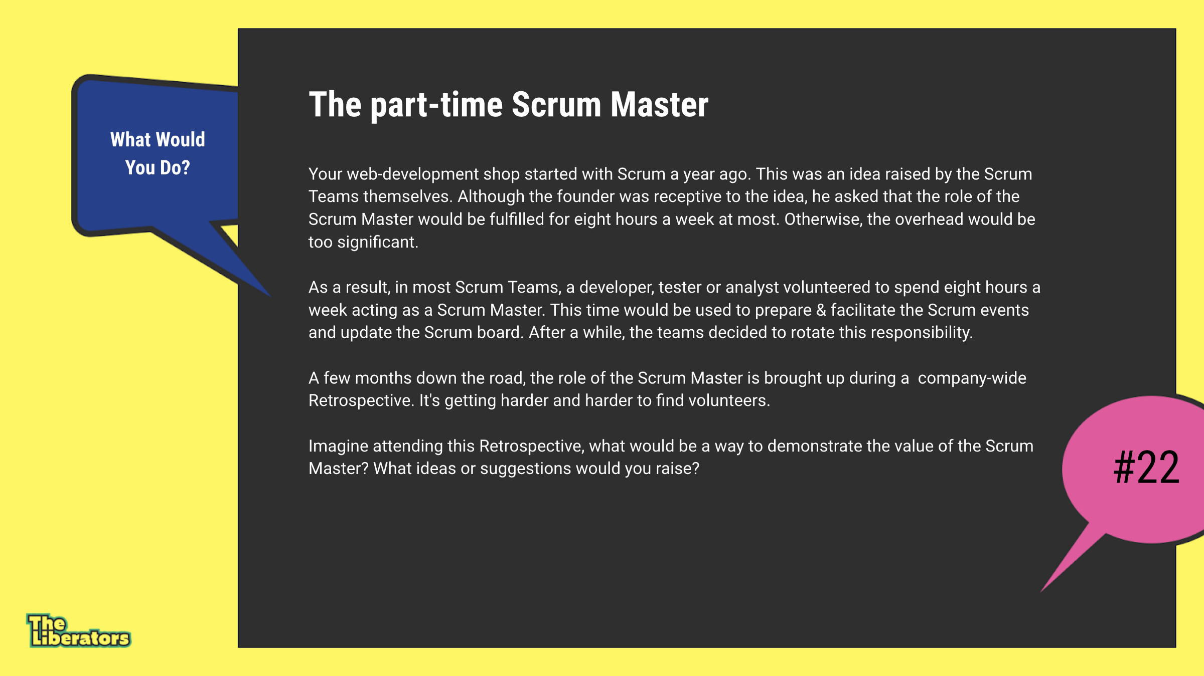 52 Challenging Cases for Scrum Practitioners