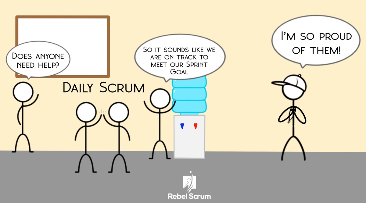 Developers leading the Daily Scrum