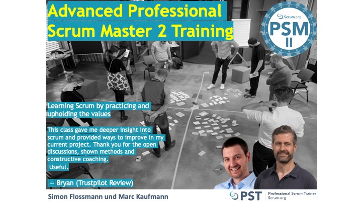 Professional Scrum Master PSM II Training 