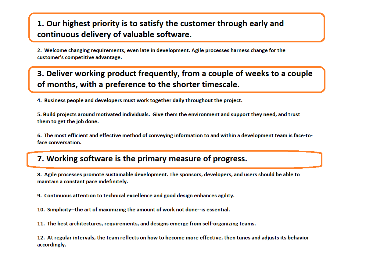 12 Agile Principles