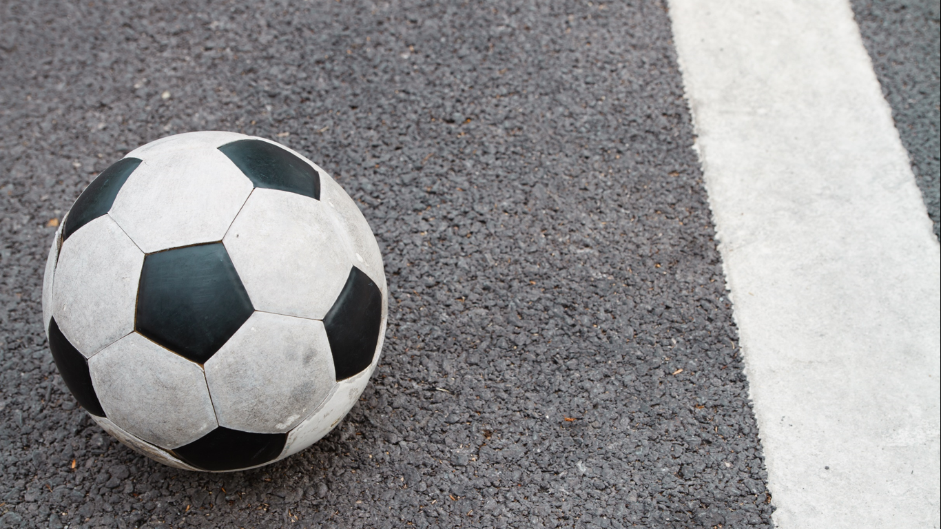 Soccer Ball on Road