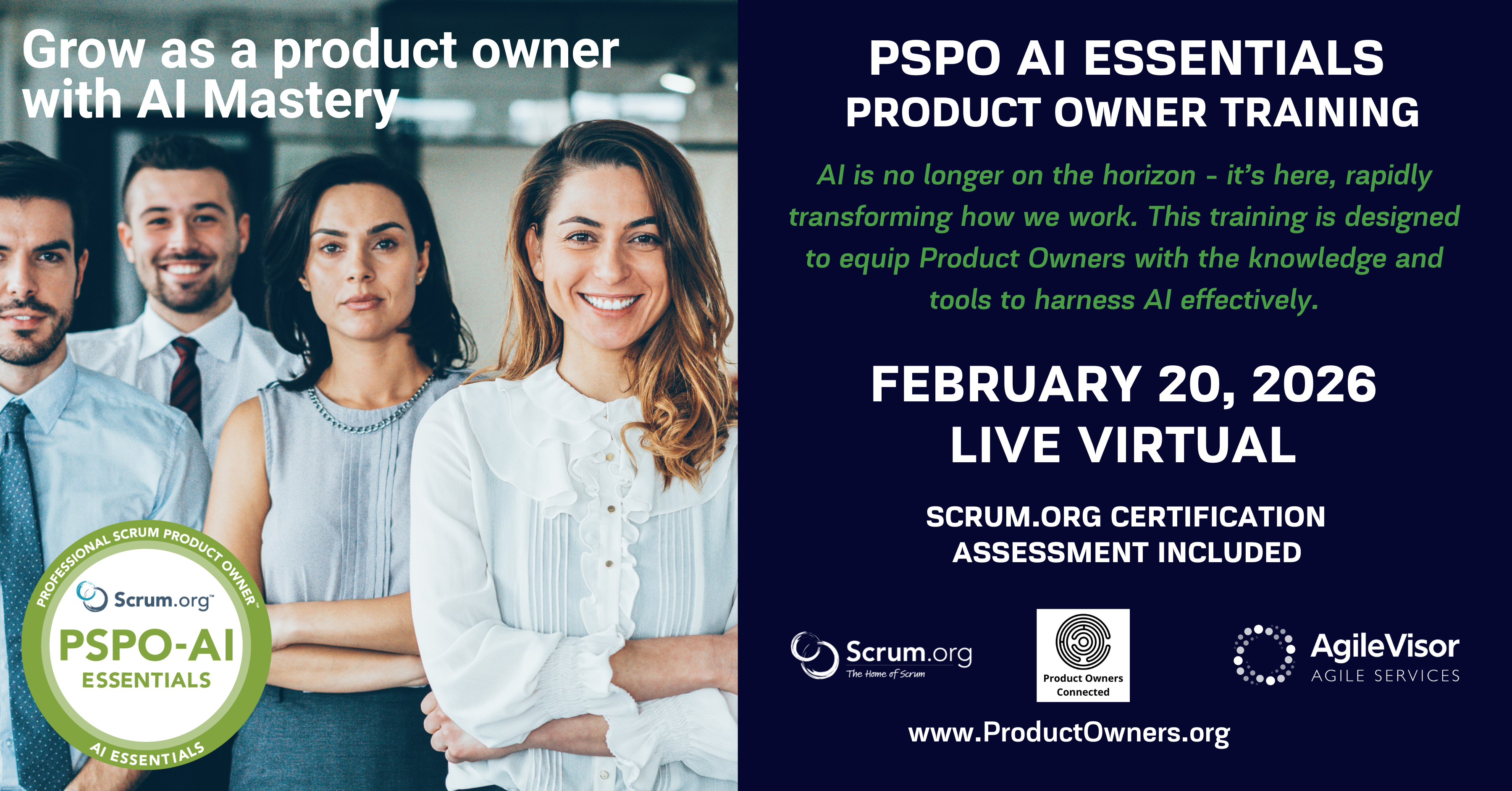 Professional Scrum Product Owner - AI Essentials | Scrum.org