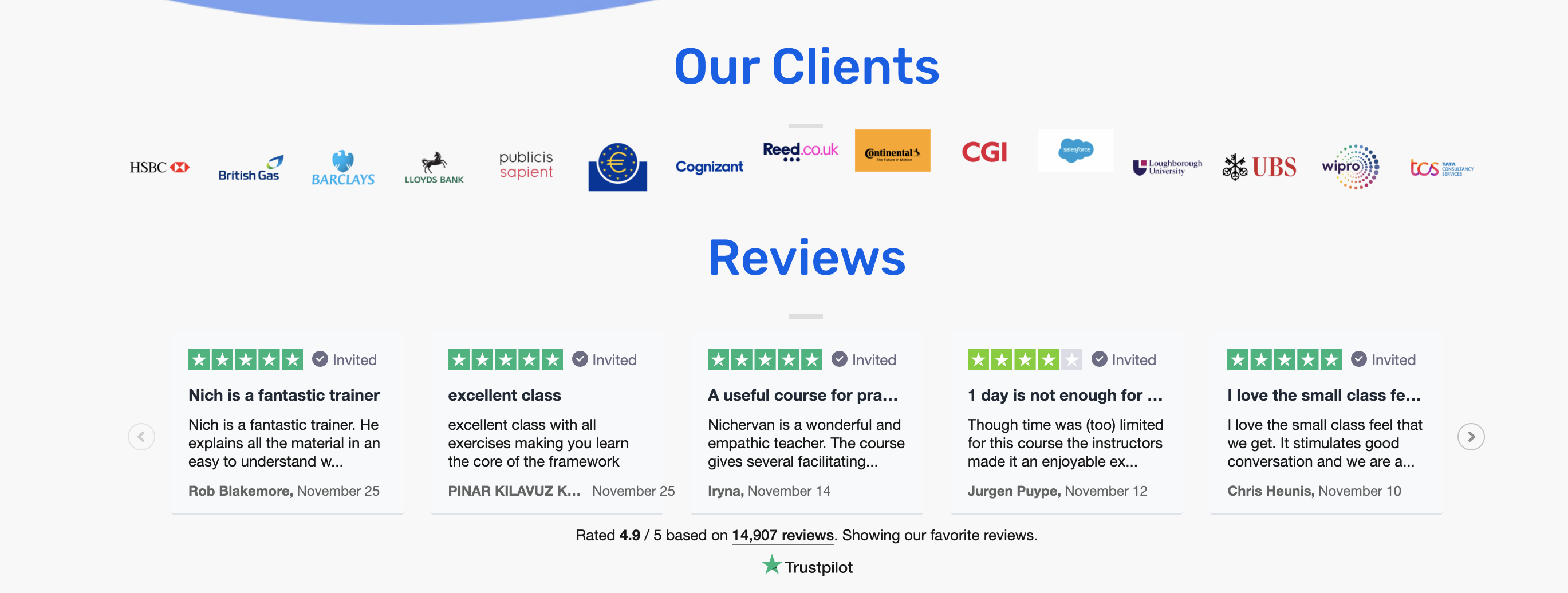 What our clients say about us