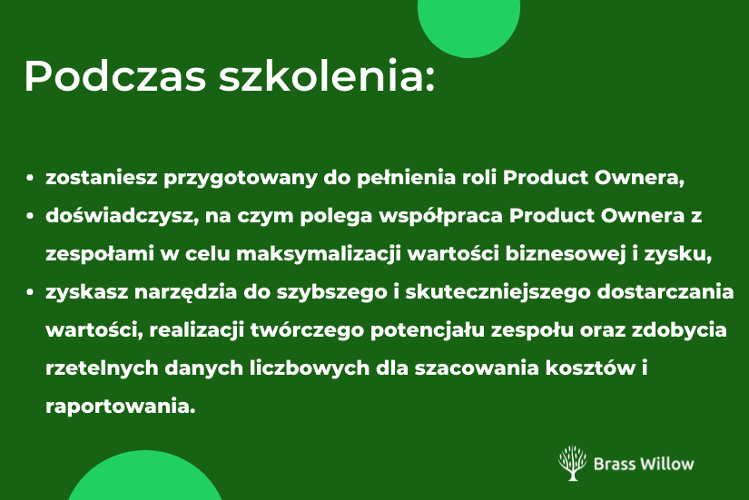 Podczas szkolenia