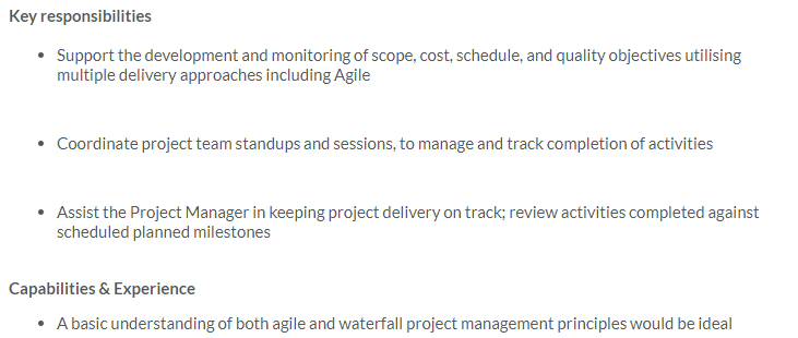 Monitoring scope and cost is part of this job description, where these responsibilities are typically associated with the Product Owner