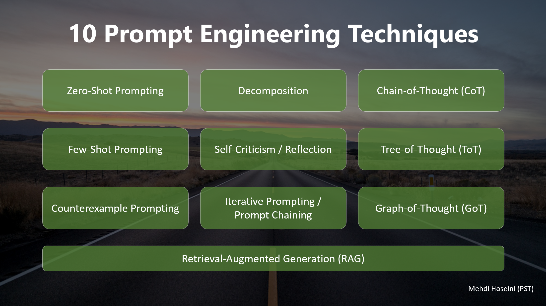 10 Prompt Engineering Techniques