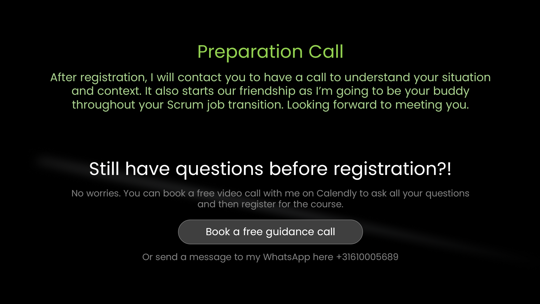 Preparation Call