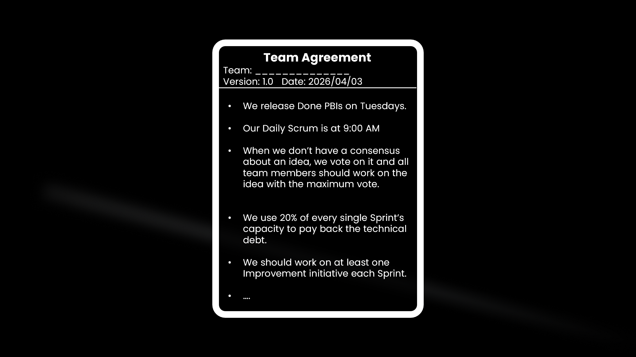 Team Agreement