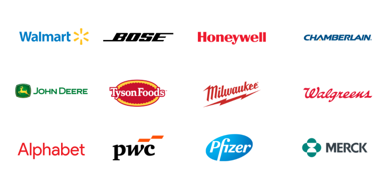 Companies we have worked with (logos) 