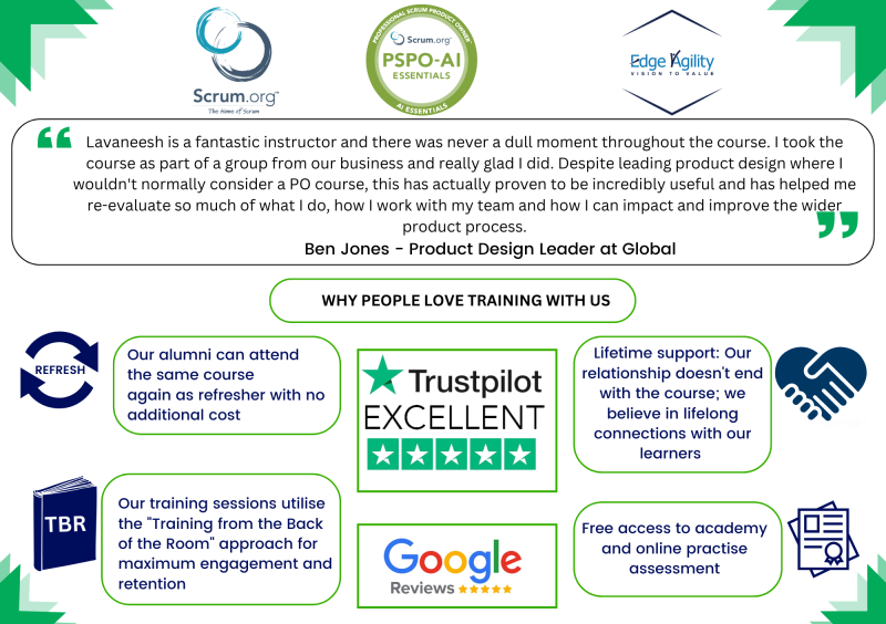 PSPO-AI, edge agility review 