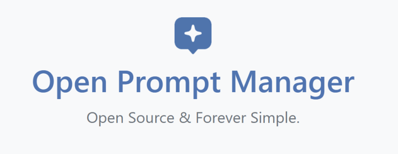 Open Prompt Manager