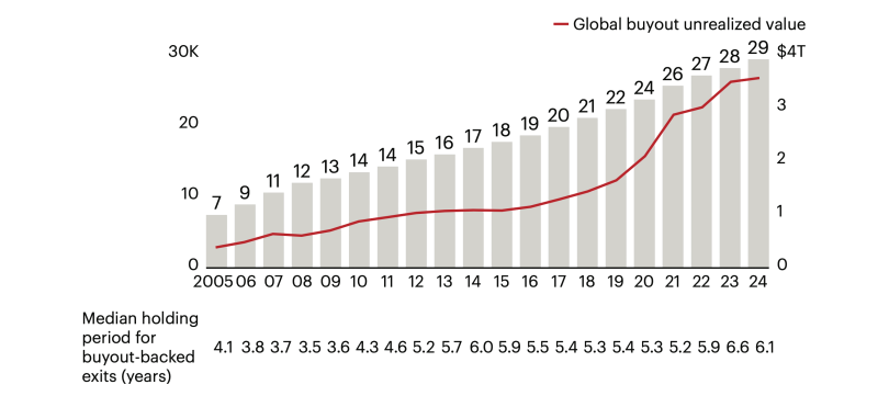 2005-2024: Global active buyout-backed companies 