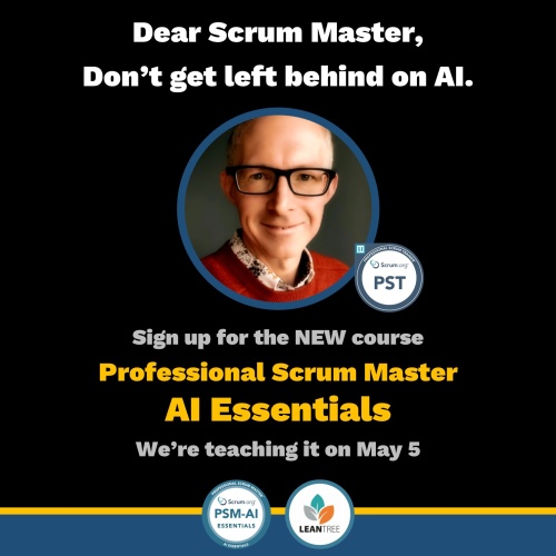 Flyer for the PAM-AIE course through Lean Tree