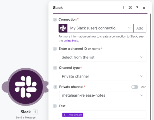 Slack channel