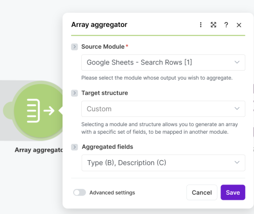 Array Aggregator