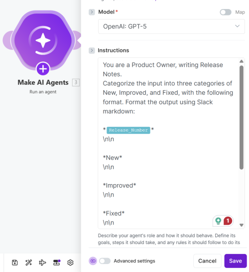 AI Model Instruction