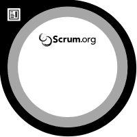 Scrum.org Badge Blank Grey Scale