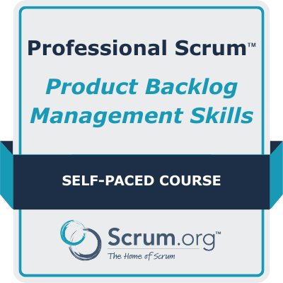 Professional Scrum Product Backlog Management Skills Course logo